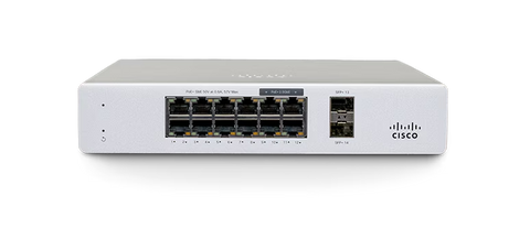 Meraki MS130 8x1G / 4x2.5 Port PoE+ Switch + 2 X SFP+